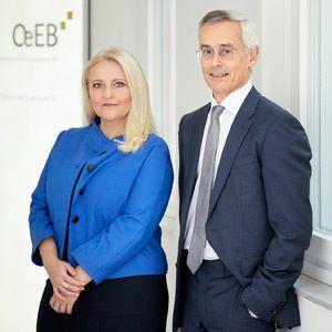 OeEB-Vorstandsmitglieder Sabine Gaber und Michael Wancata